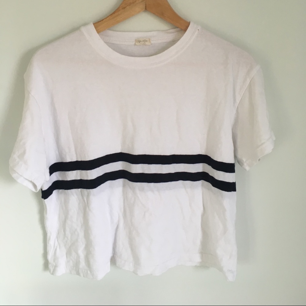Brandy Melville Two Stripe Tee